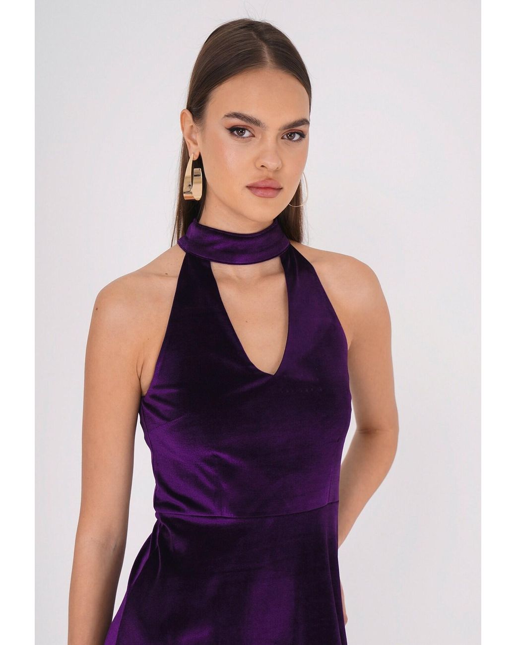 FRESHLIONS Purple Minikleid Lolie