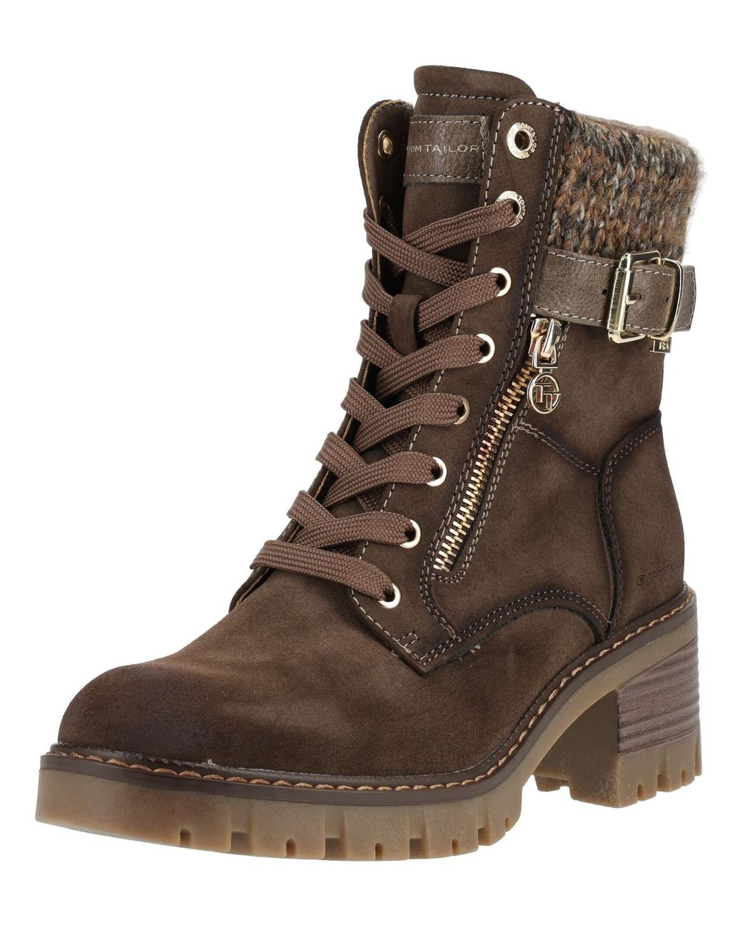 Tom Tailor Brown Schnürstiefelette