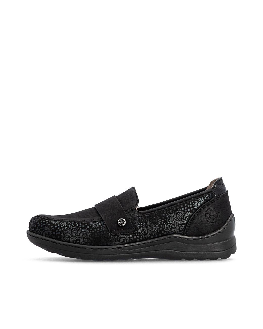 Rieker Black Slipper