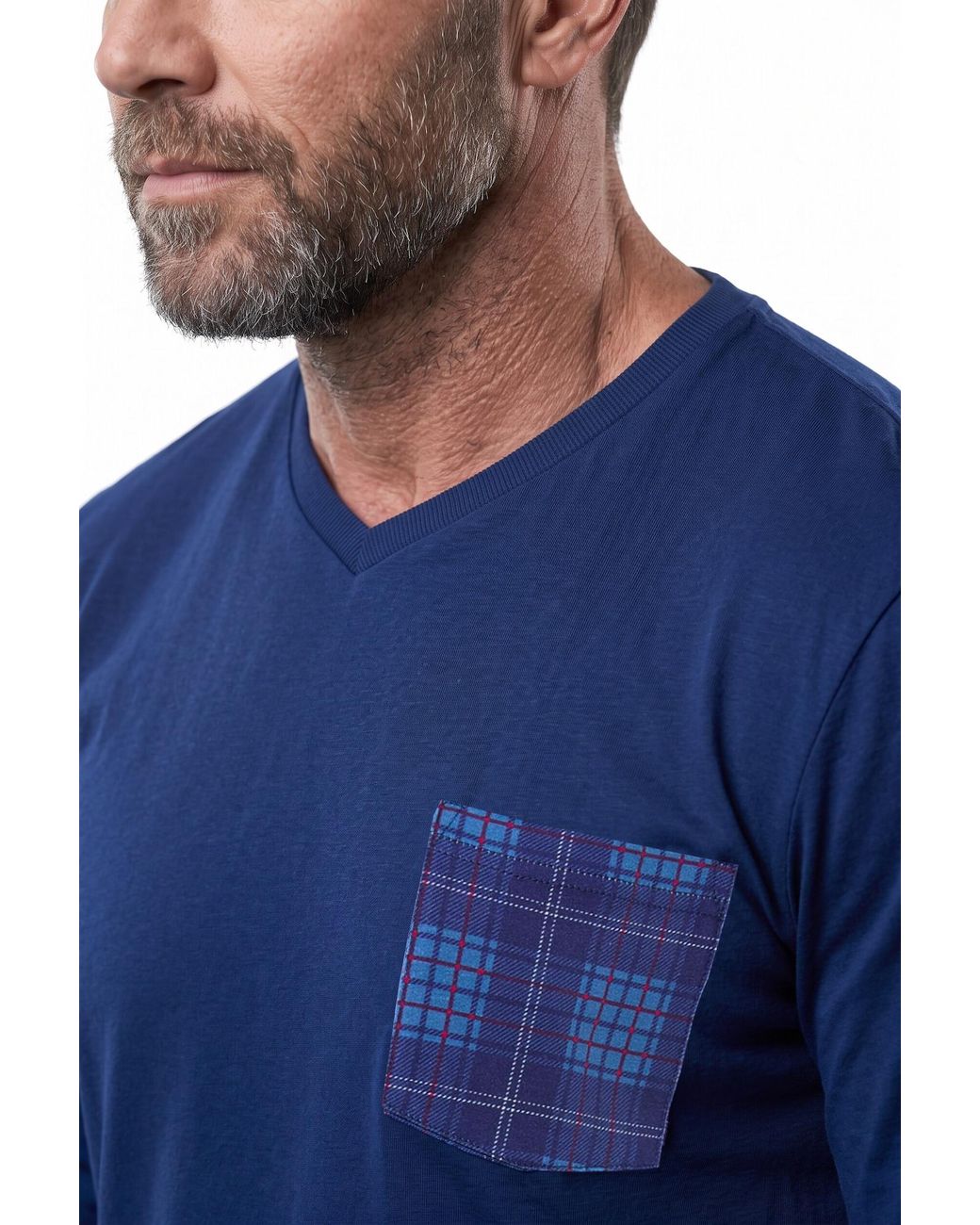 Men Plus Pyjama in Blue für Herren