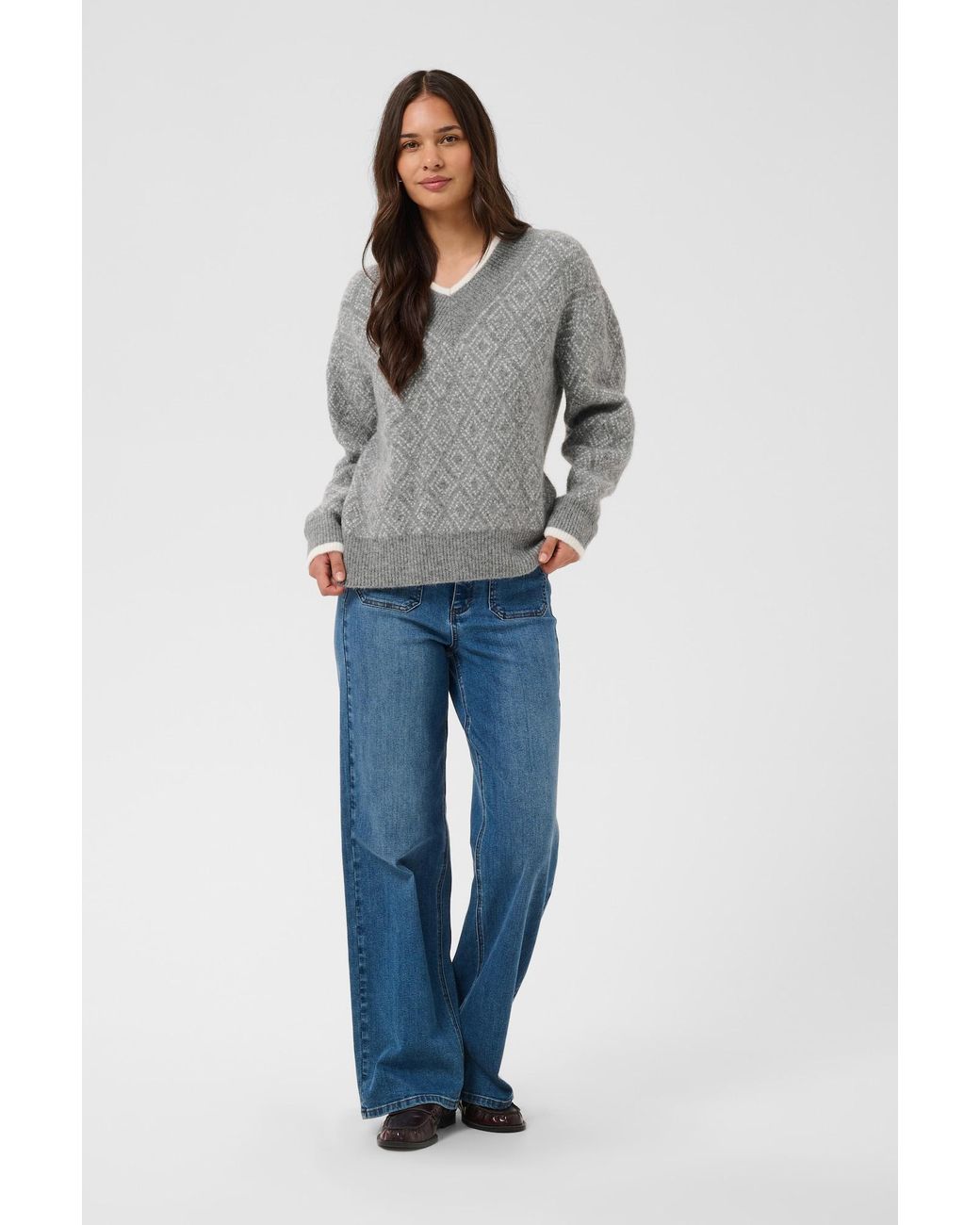 Kaffe Gray Pullover Sirens