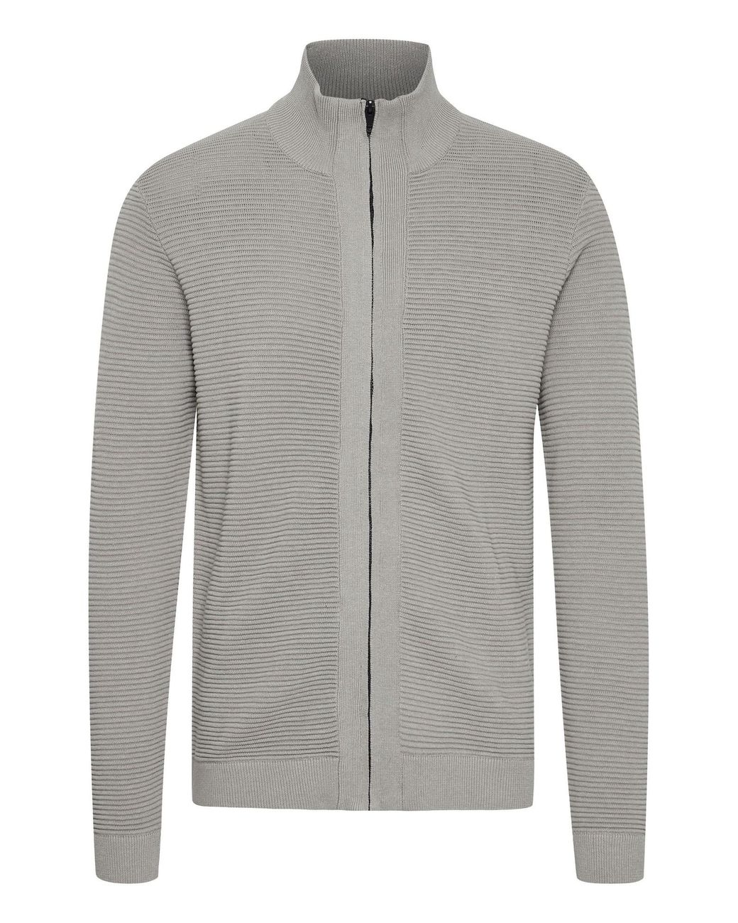 Solid Strickjacke Valencia in Gray für Herren