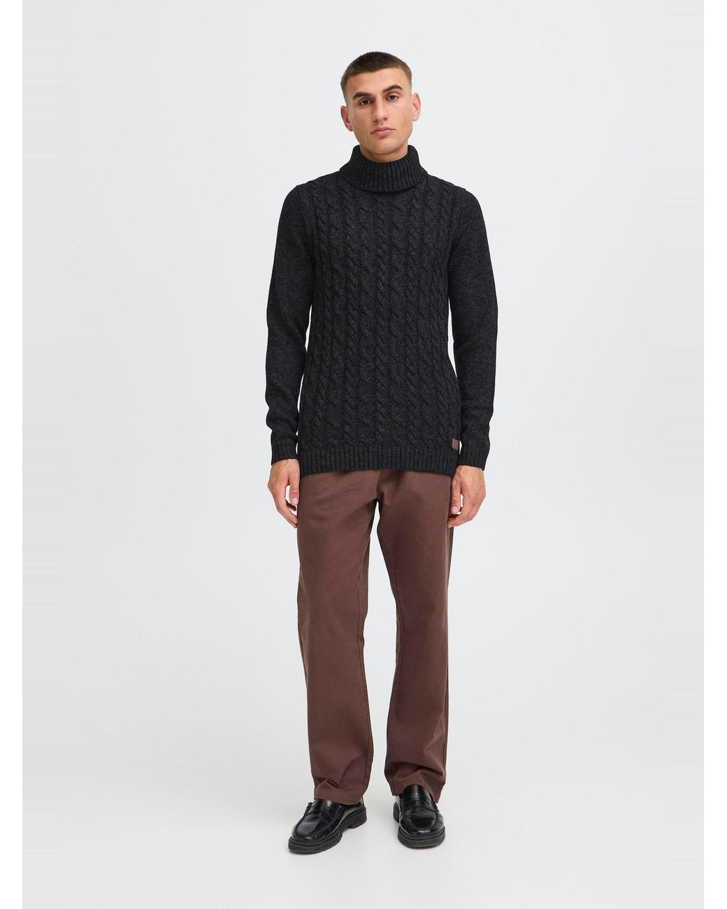 Solid Pullover Sdrino in Black für Herren