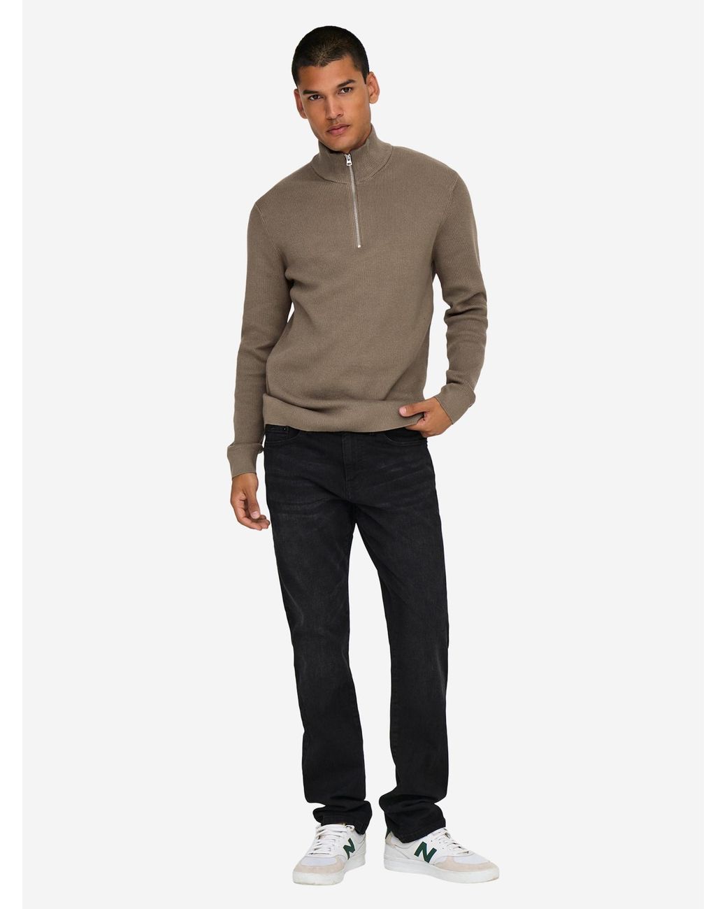 Only & Sons Pullover Phil in Brown für Herren