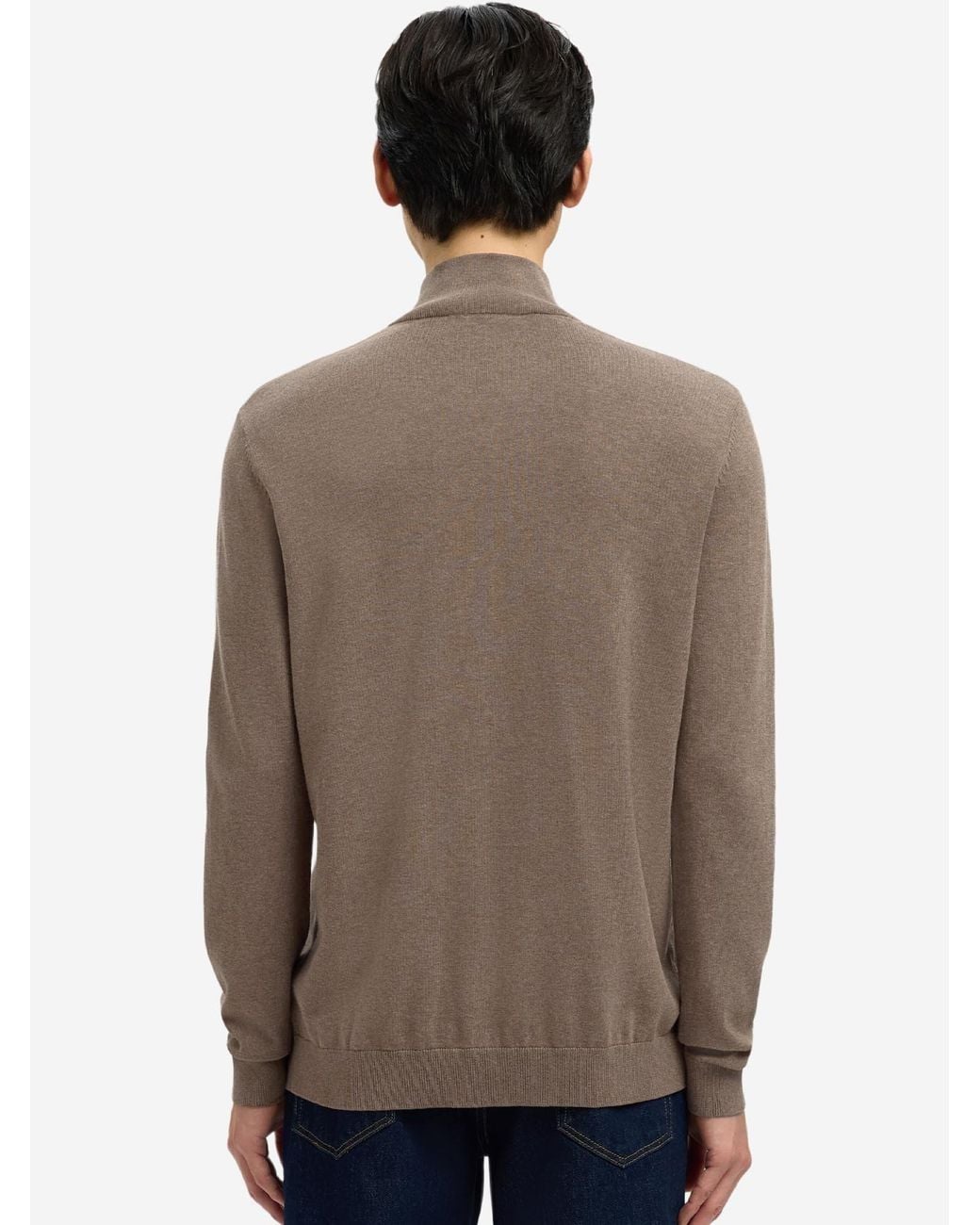 SELECTED Pullover Berg in Brown für Herren