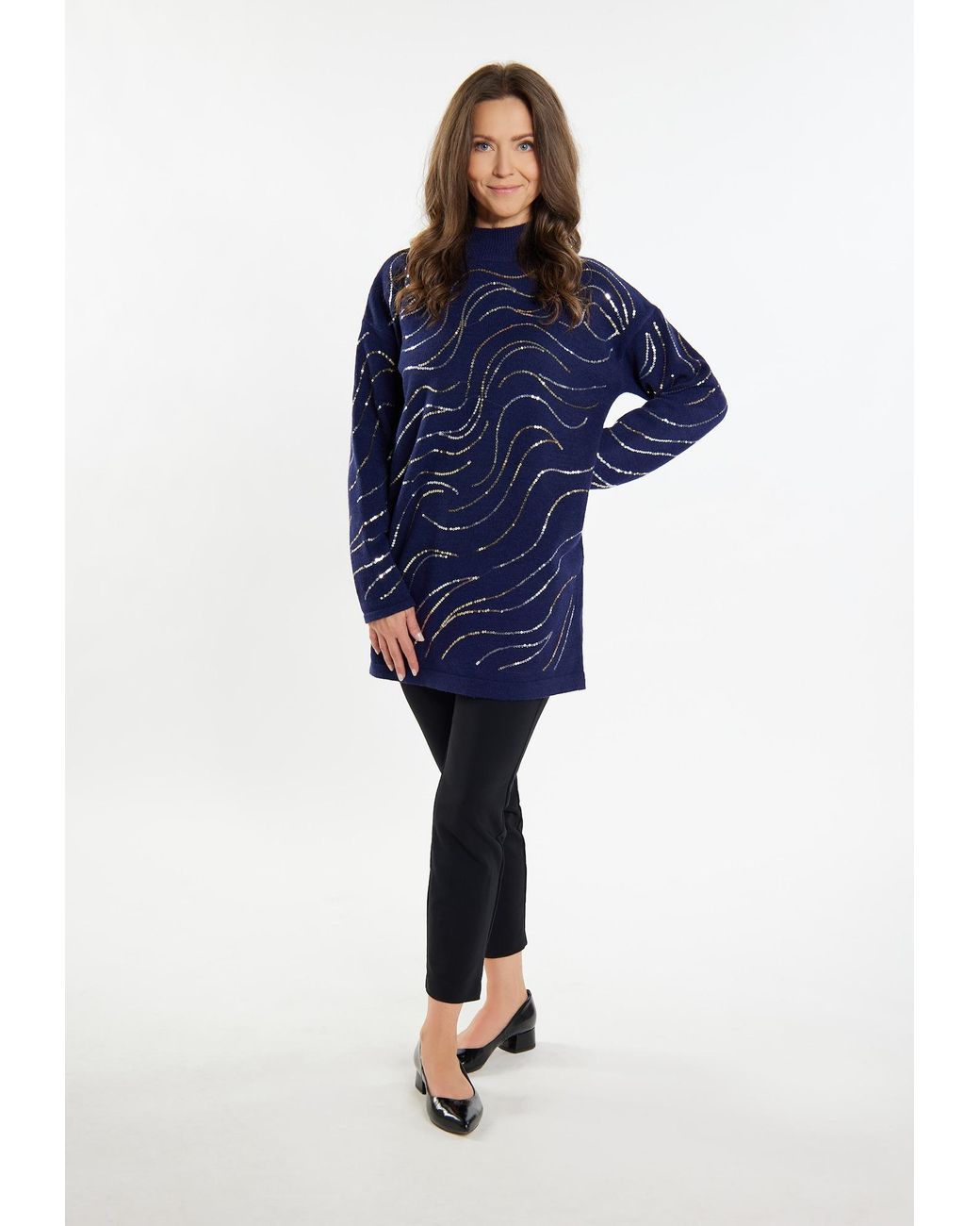 usha BLACK LABEL Blue Pullover