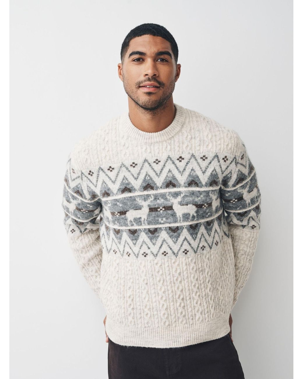Next Pullover in White für Herren