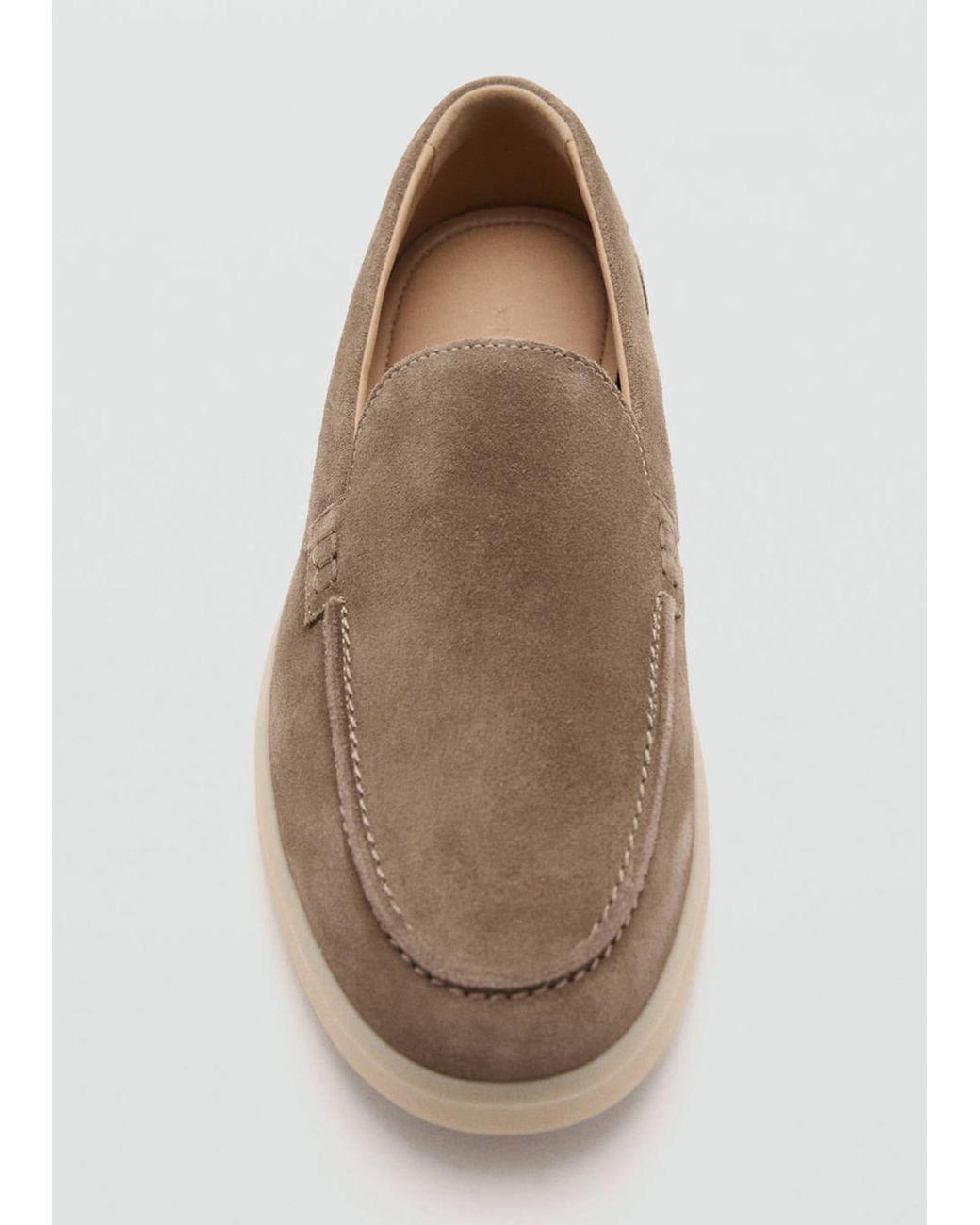 Mango Mokassin Easy in White für Herren