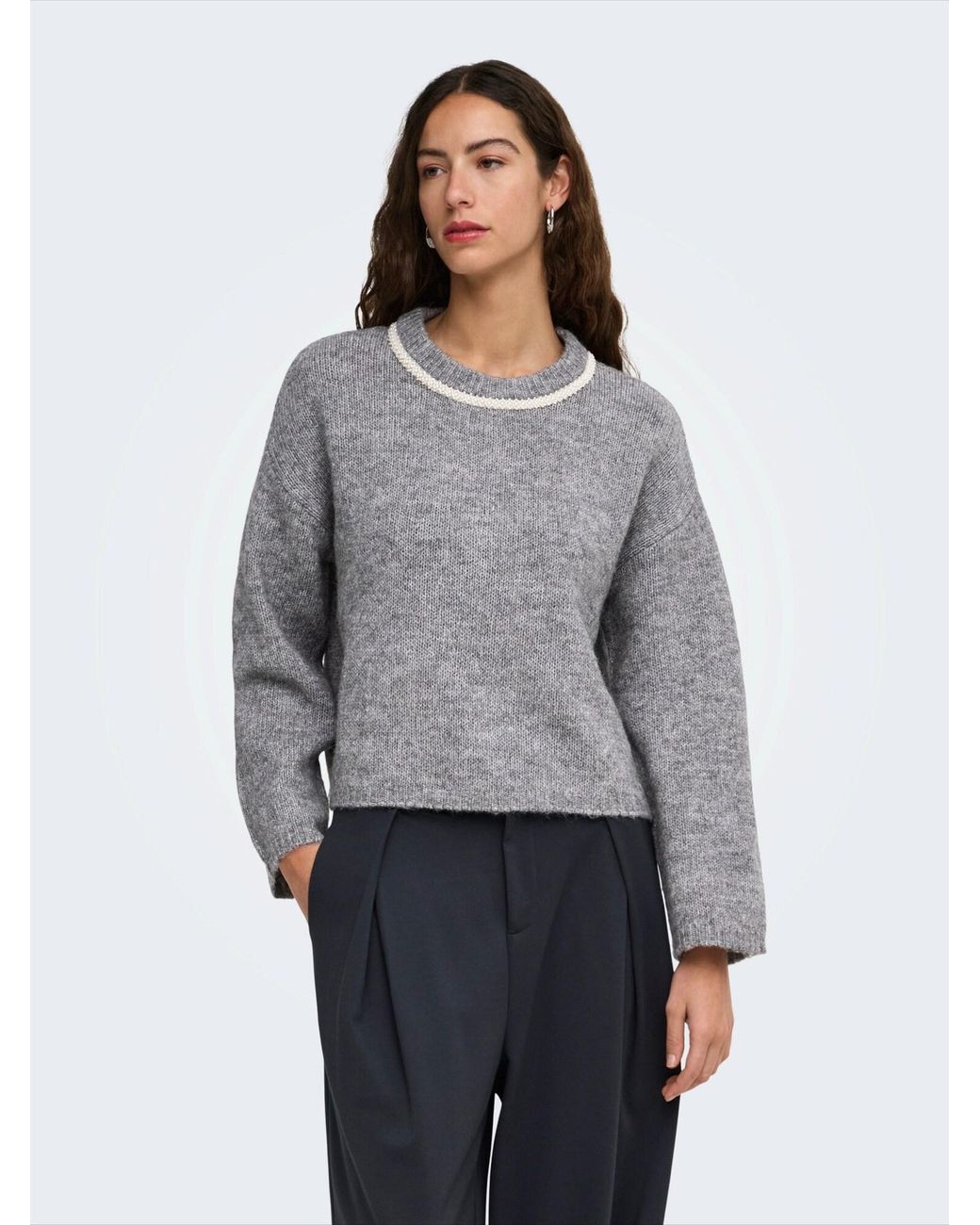 ONLY Gray Pullover Onlamber