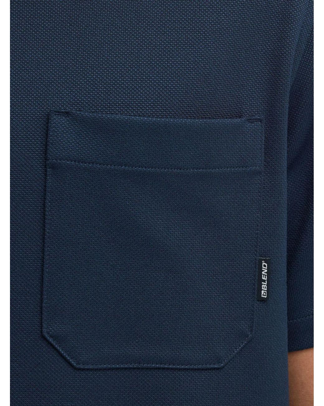 Blend Kurzarmhemd Bhadrian in Blue für Herren