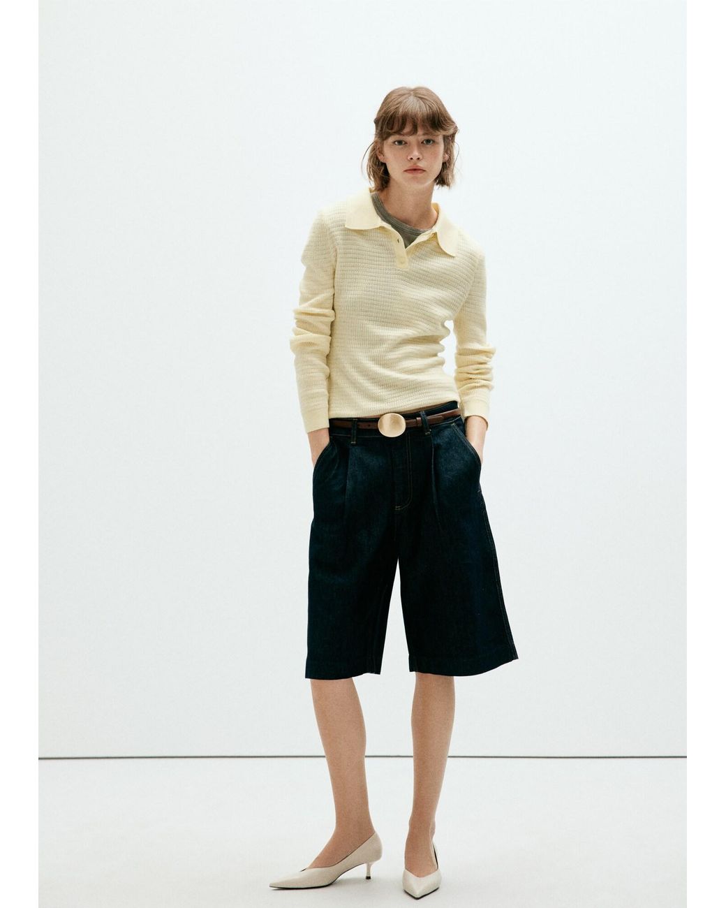 Mango White Pullover Bobby
