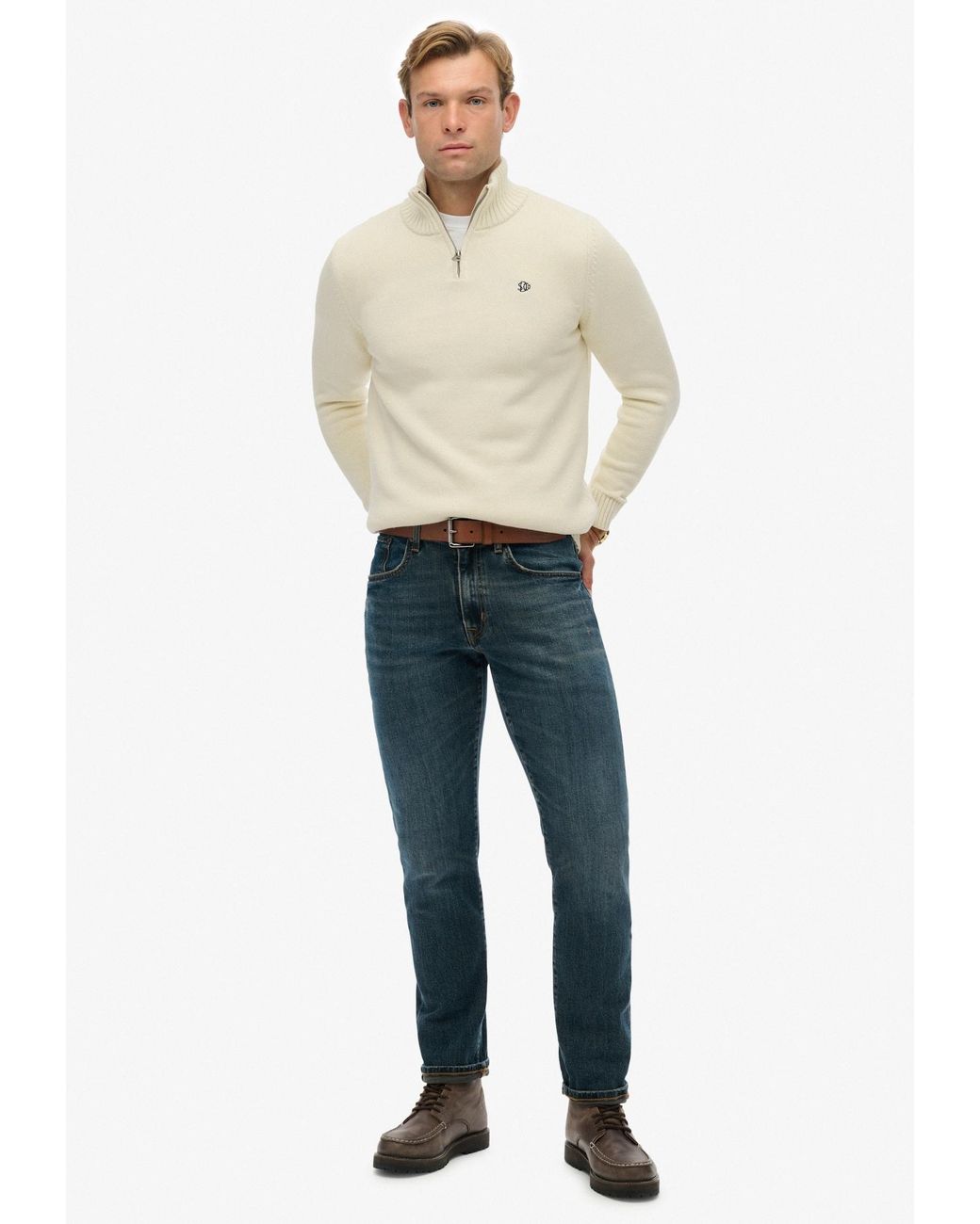 Superdry & Co Pullover in Natural für Herren