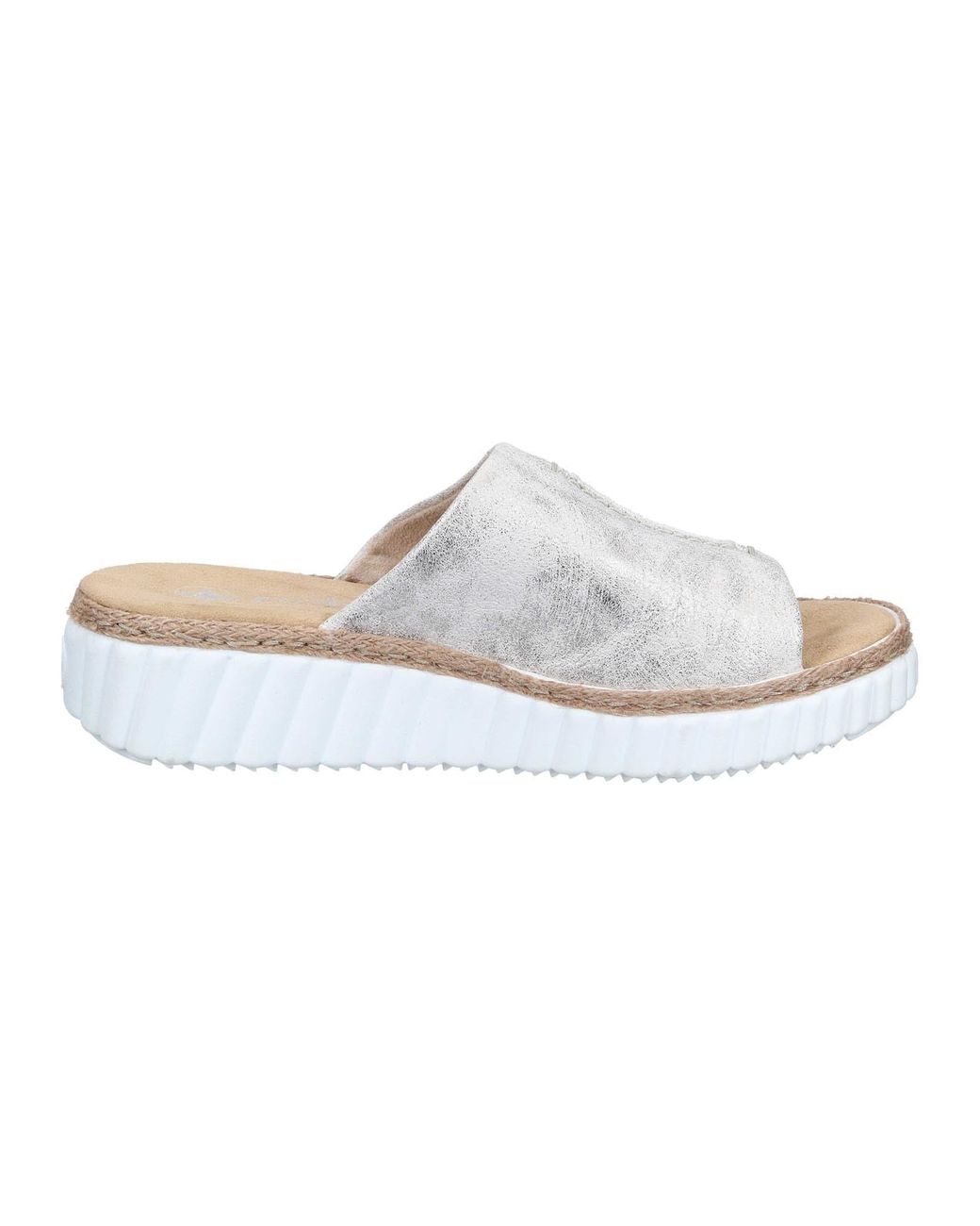 Rieker White Pantolette Basic