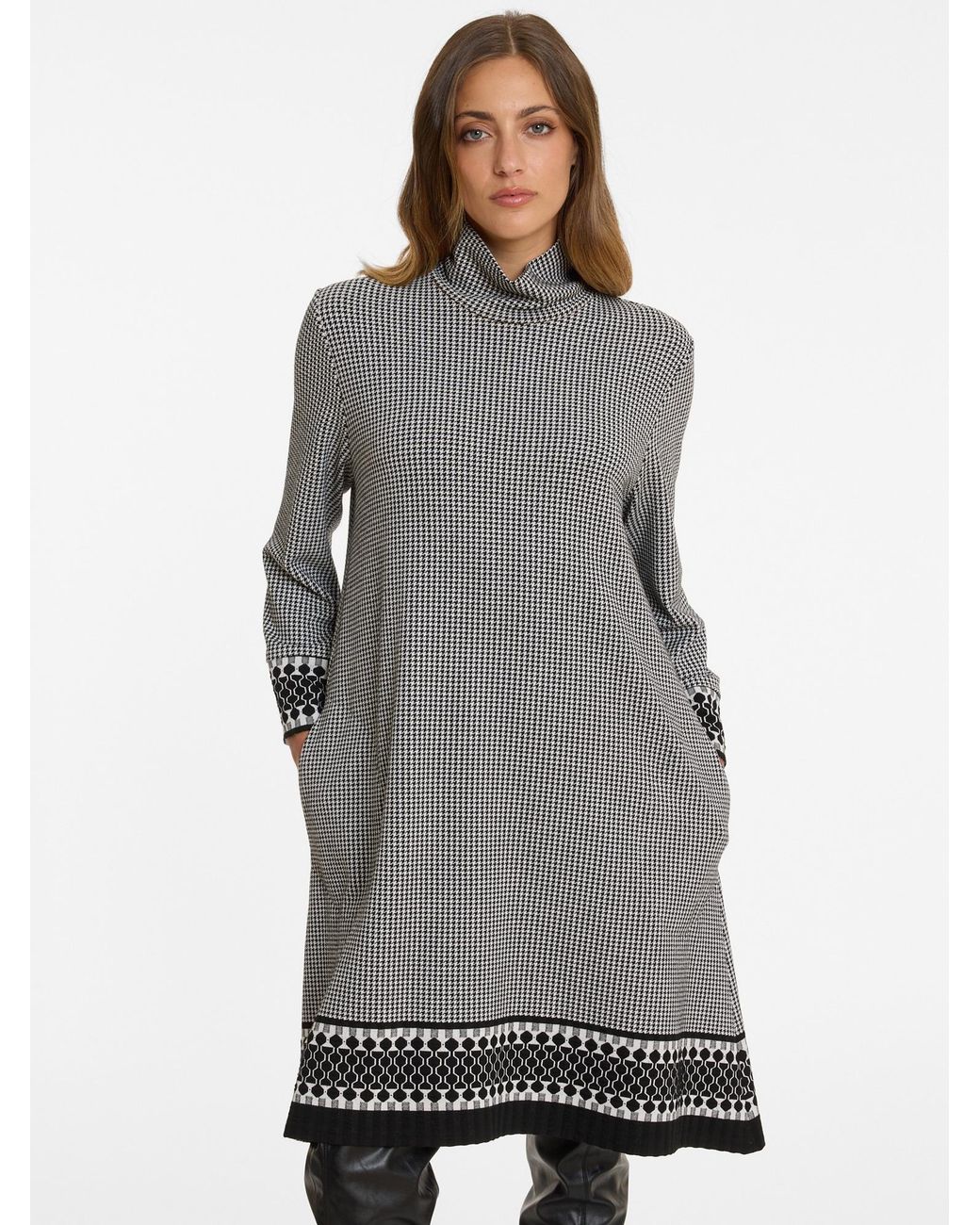 Ana Alcazar Gray Kleid Asina