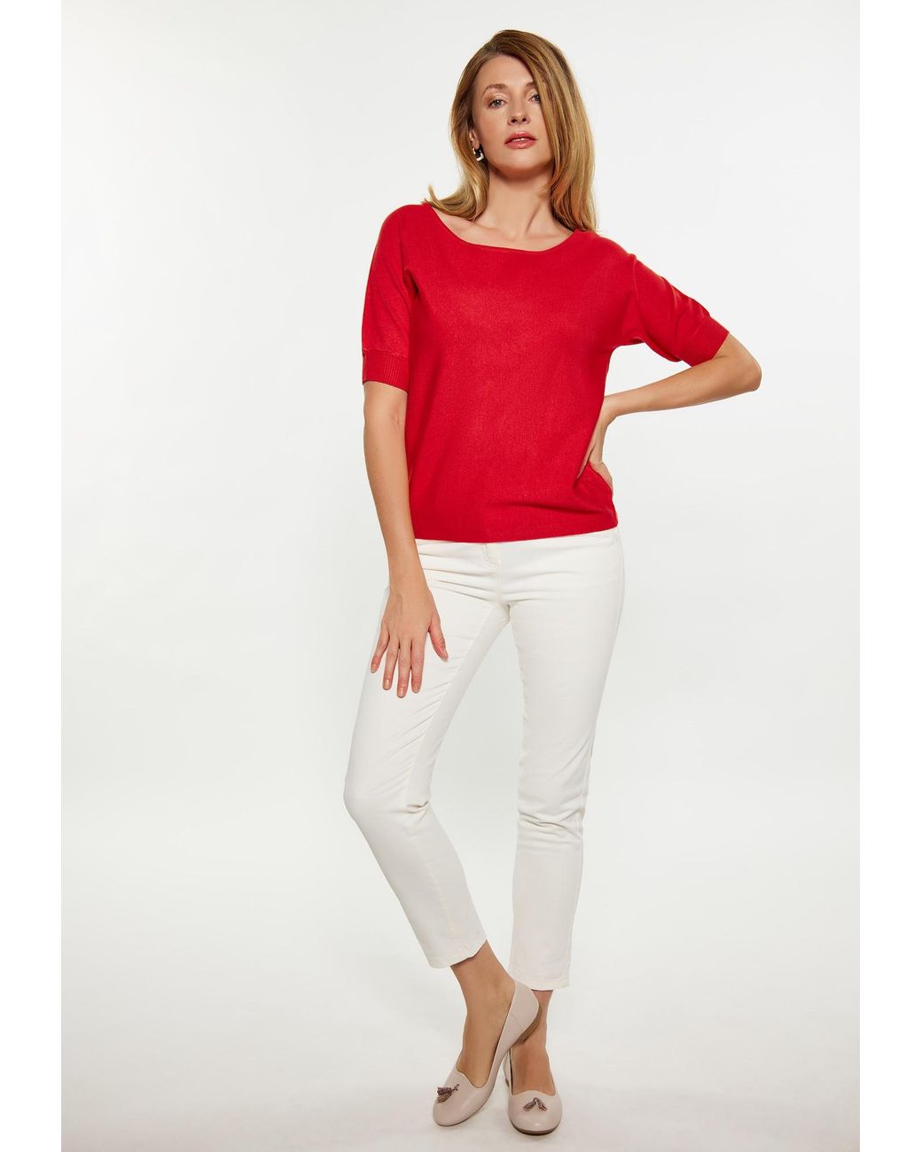 Usha Red Pullover