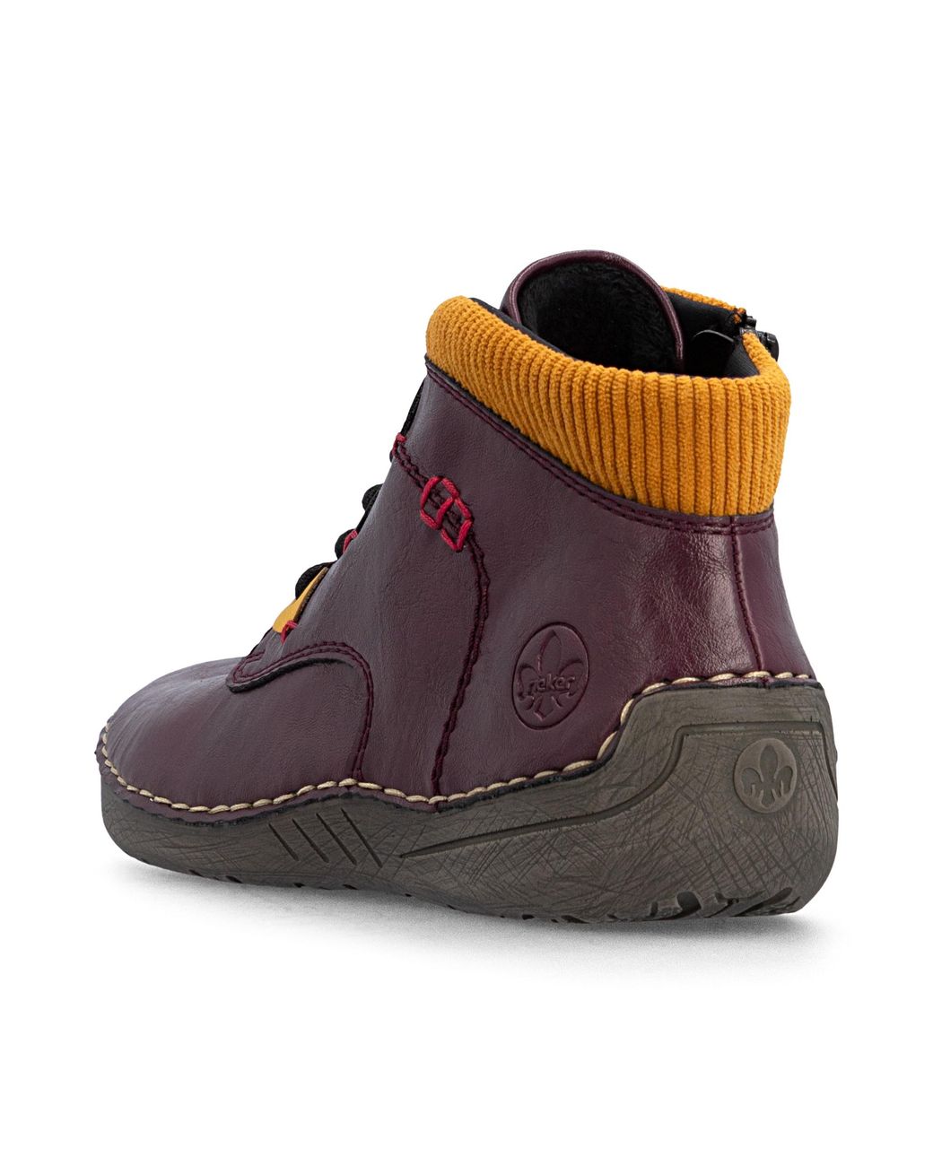 Rieker Brown Schnürstiefelette