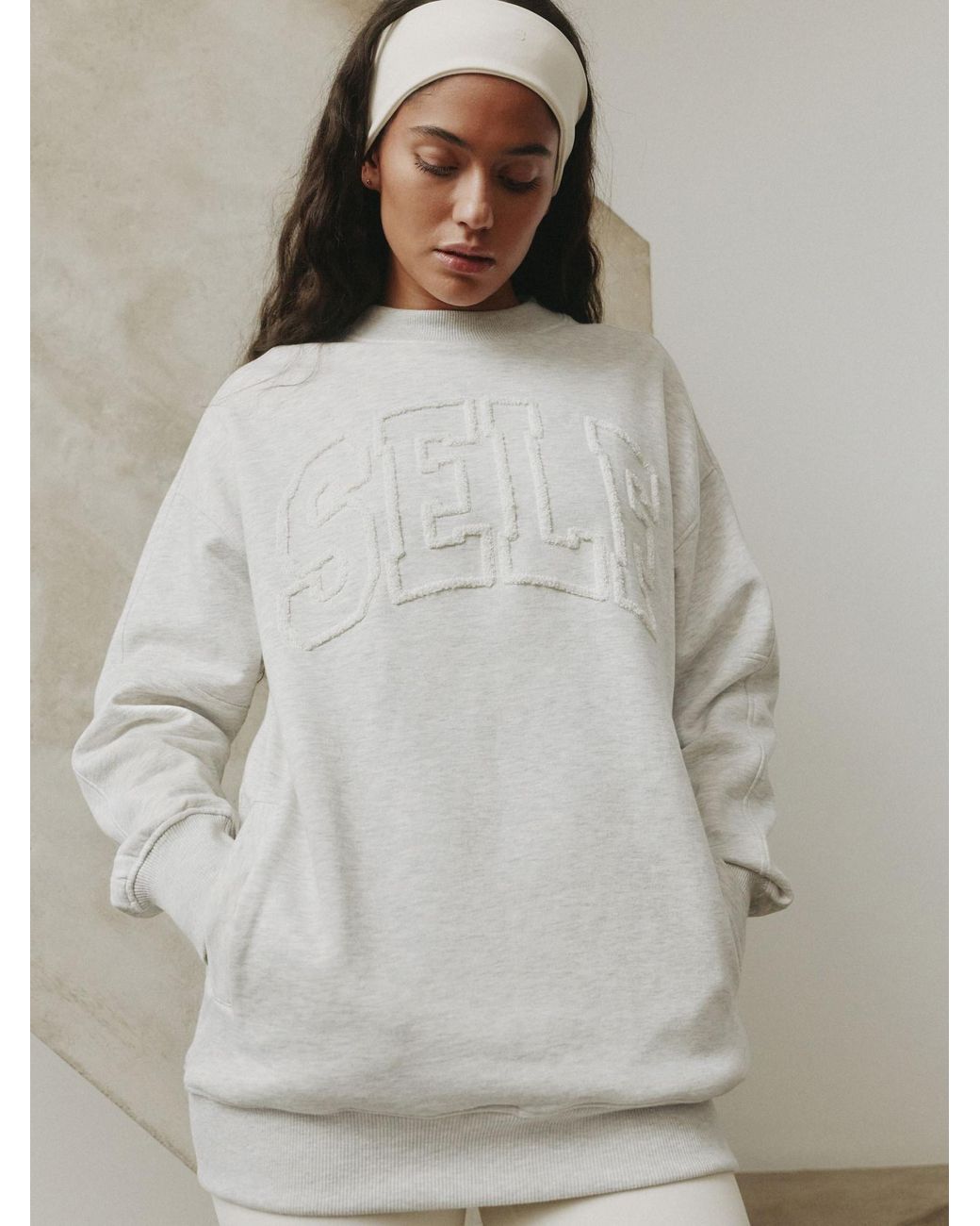 Self White Sweatshirt