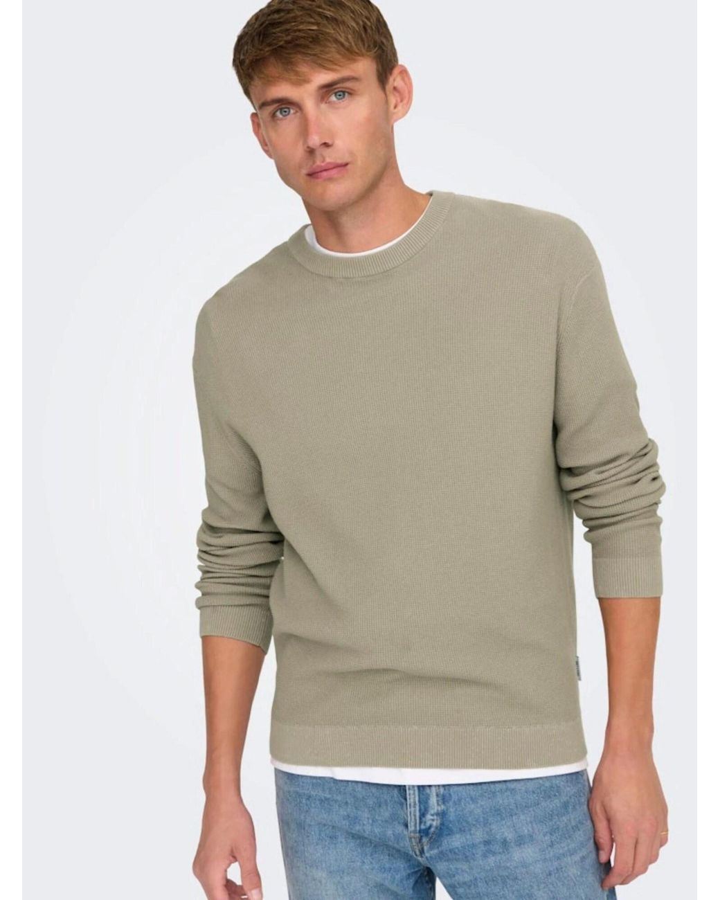 Only & Sons Pullover in Natural für Herren