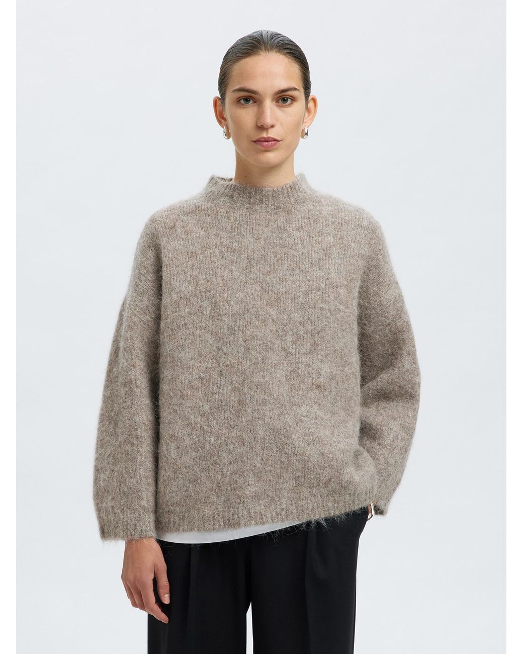 SELECTED Gray Pullover Slfgabriella