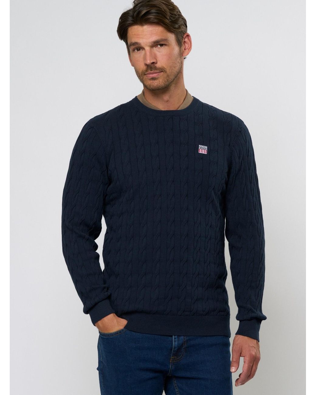 VINSON Pullover Vmgrant in Blue für Herren