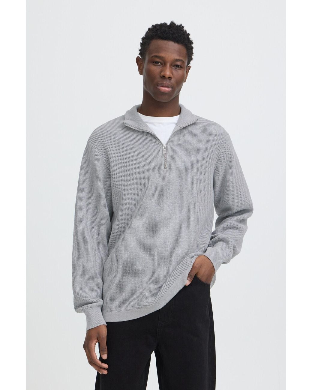 Solid Pullover Sdvian in Gray für Herren
