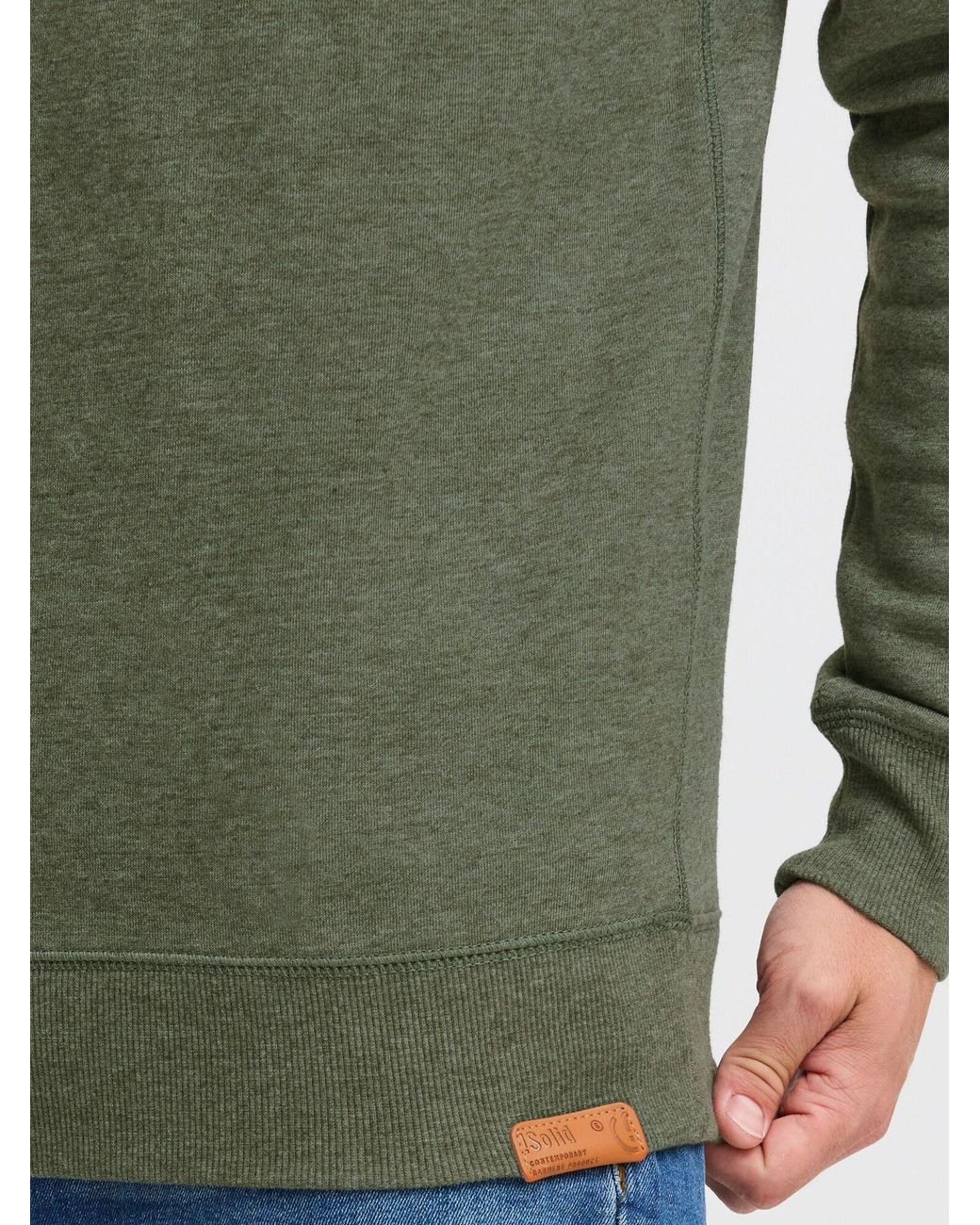Solid Sweatshirt Trip in Green für Herren