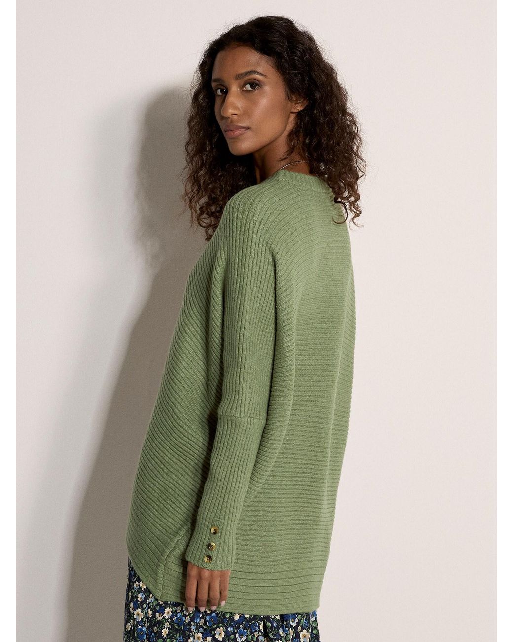 Apricot Green Pullover Chevron