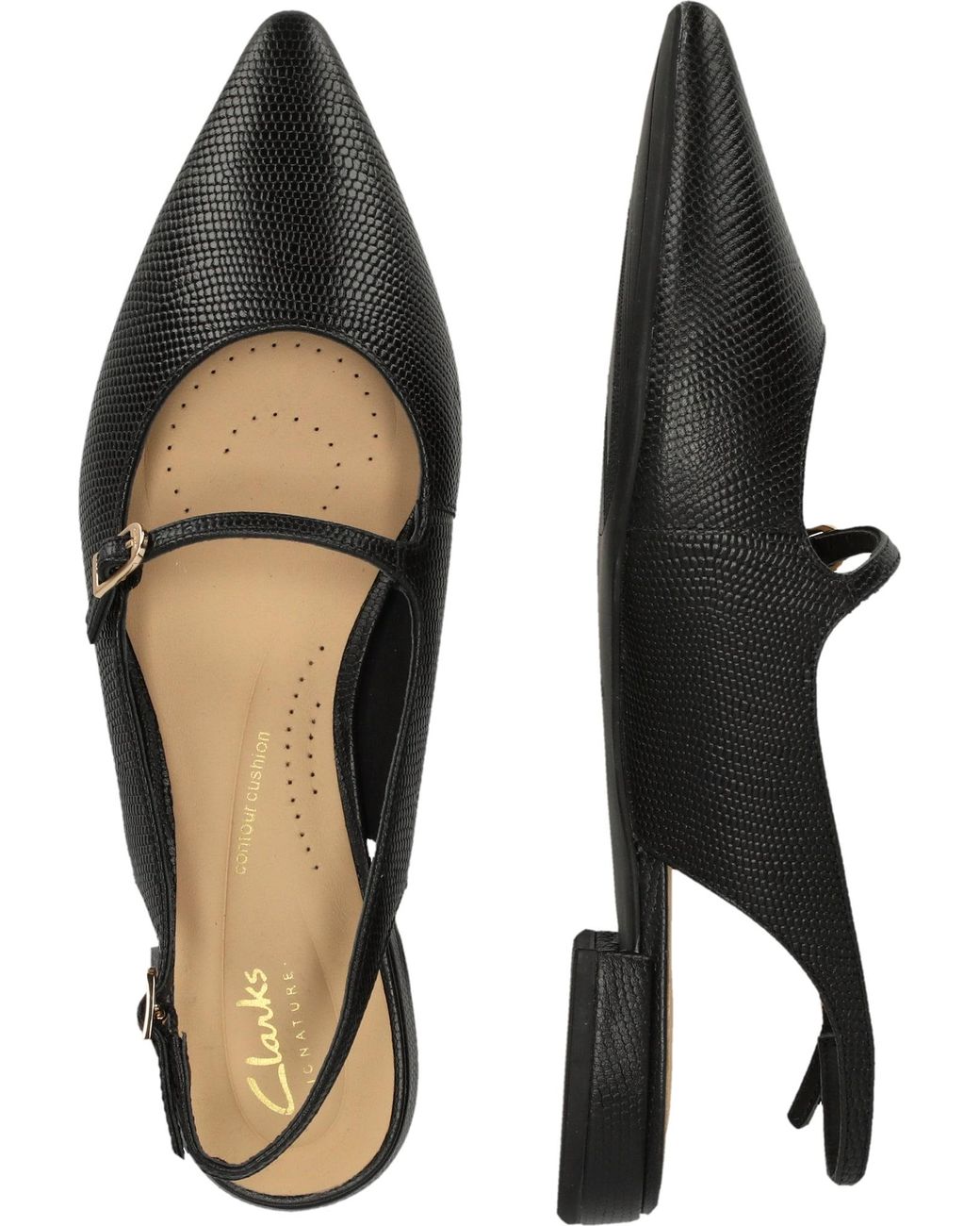 Clarks Black Sensa15 Shine Pumps Im Luxuriösen Und Vielseitigen Design