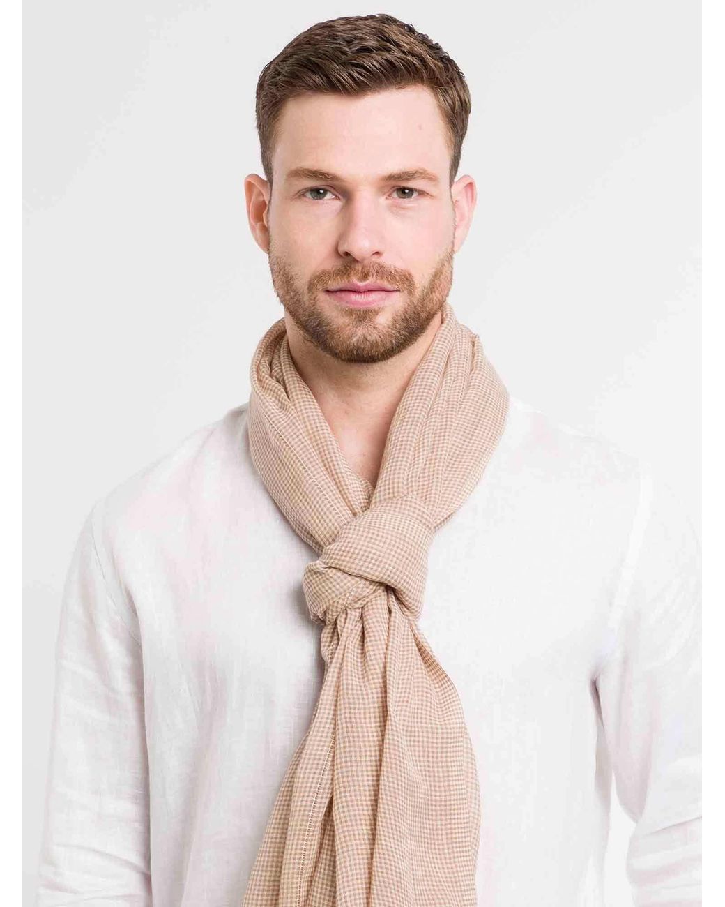 Bugatti Schal in Natural für Herren