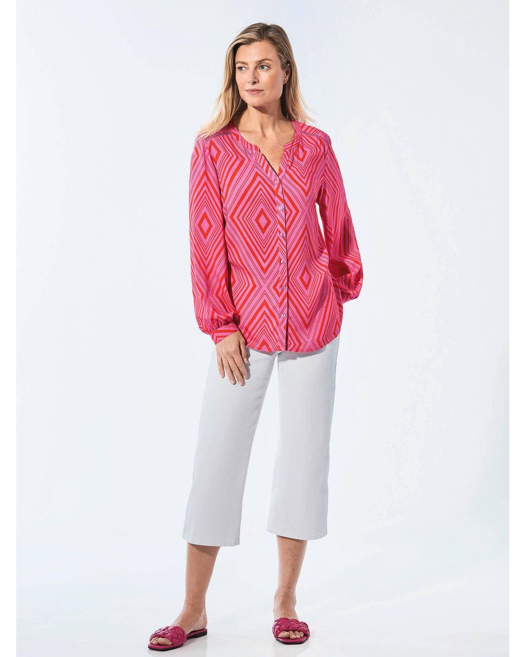Goldner Pink Bluse