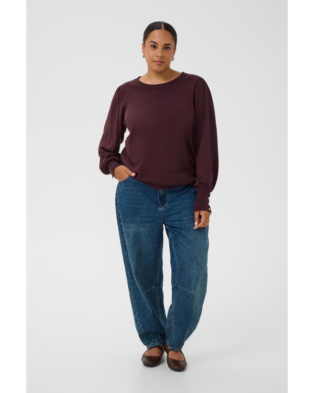 Kaffe Red Pullover