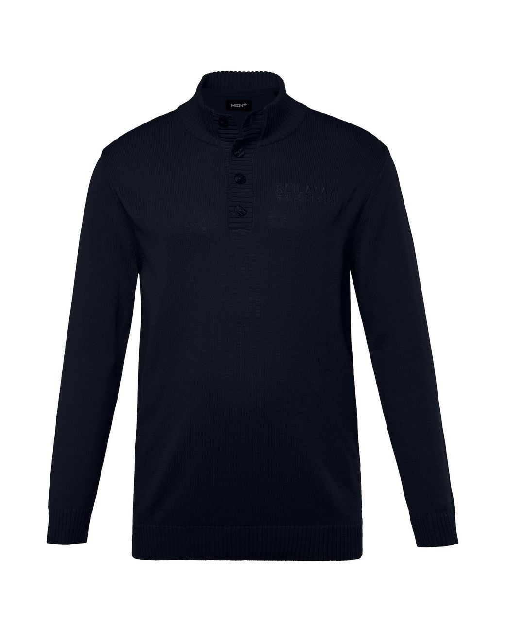 Men Plus Pullover in Blue für Herren