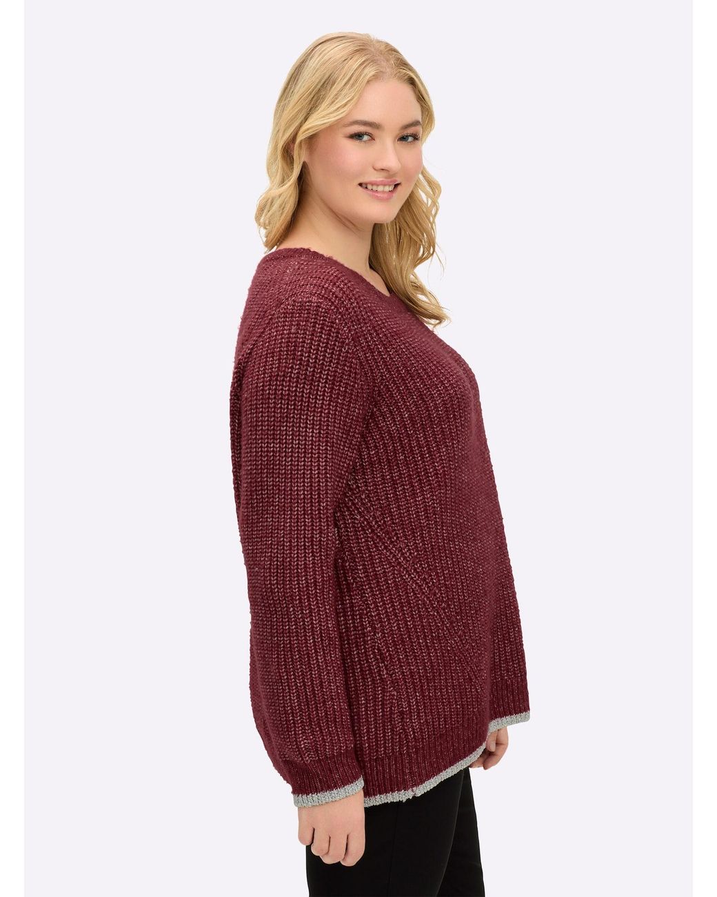 Sheego Red Pullover