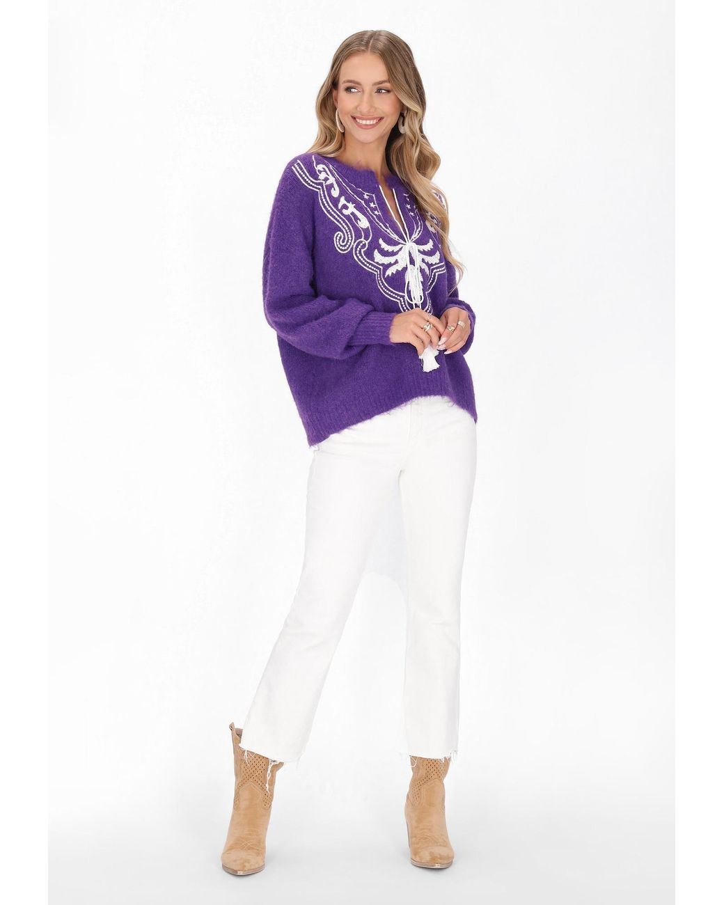 IZIA Purple Pullover