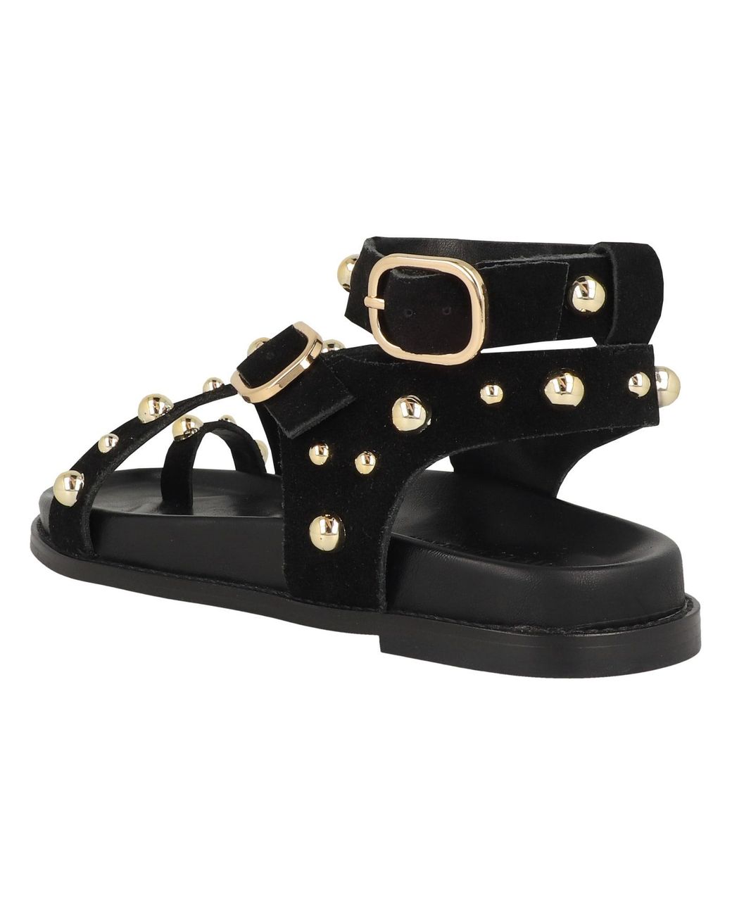 Steve Madden Black Sandale Linear