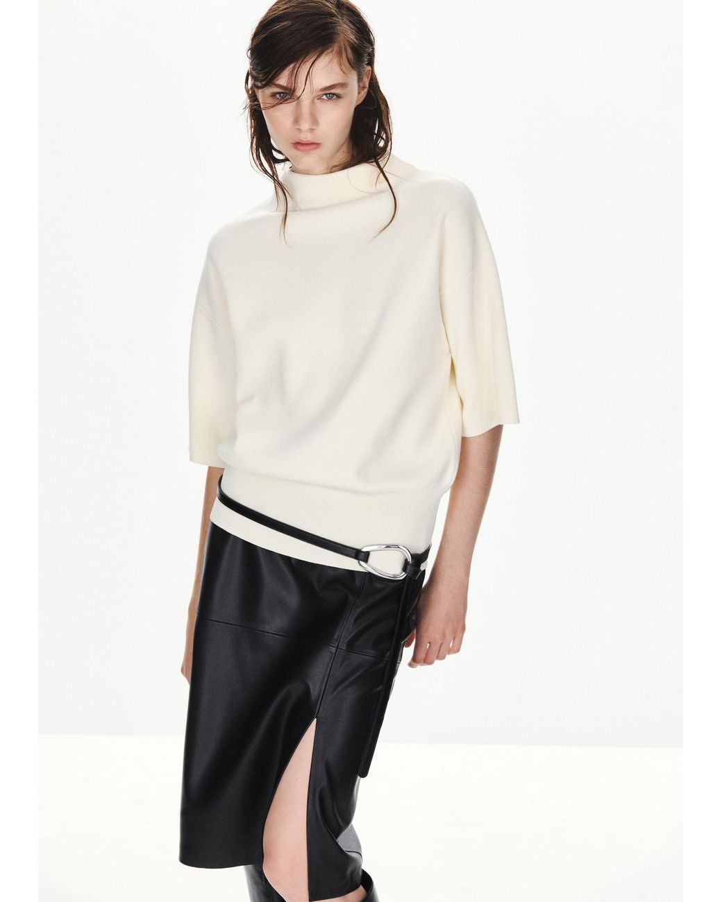 Mango White Pullover Comet