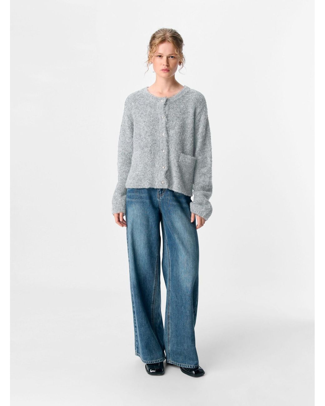 Object Gray Strickjacke Objsaggia