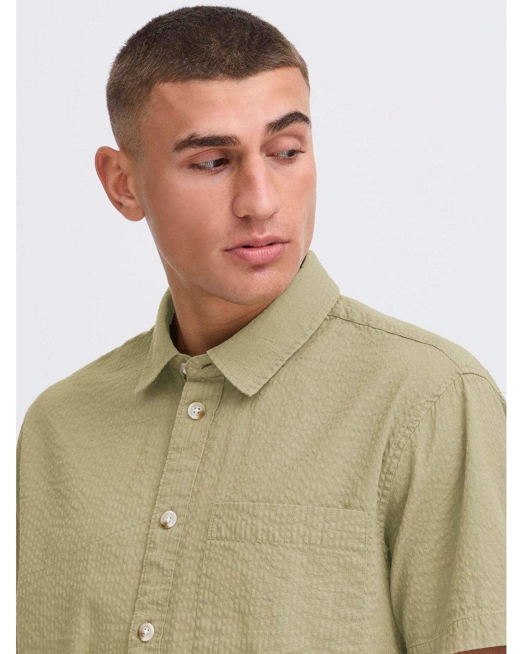 Solid Hemd Sdpalle in Green für Herren