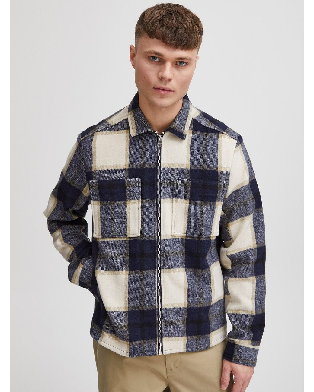 Solid Übergangsjacke Gideon in Blue für Herren
