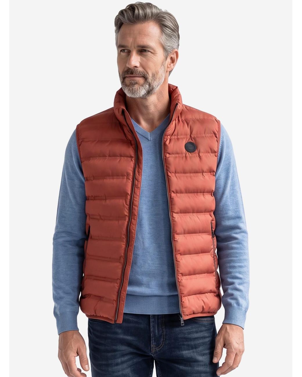 Redmond Weste Basic in Red für Herren