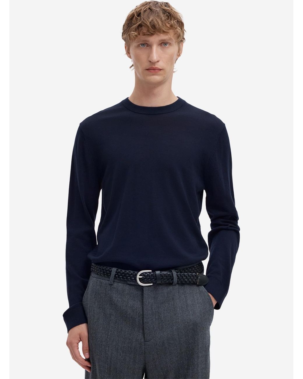 SELECTED Pullover Tray in Blue für Herren