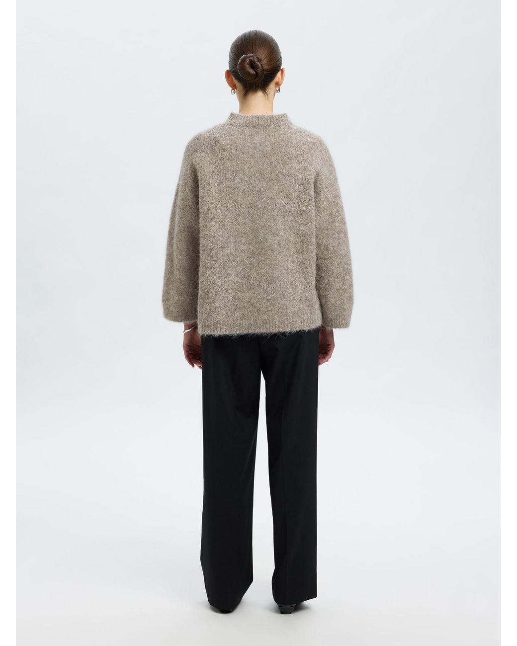 SELECTED Gray Pullover Slfgabriella