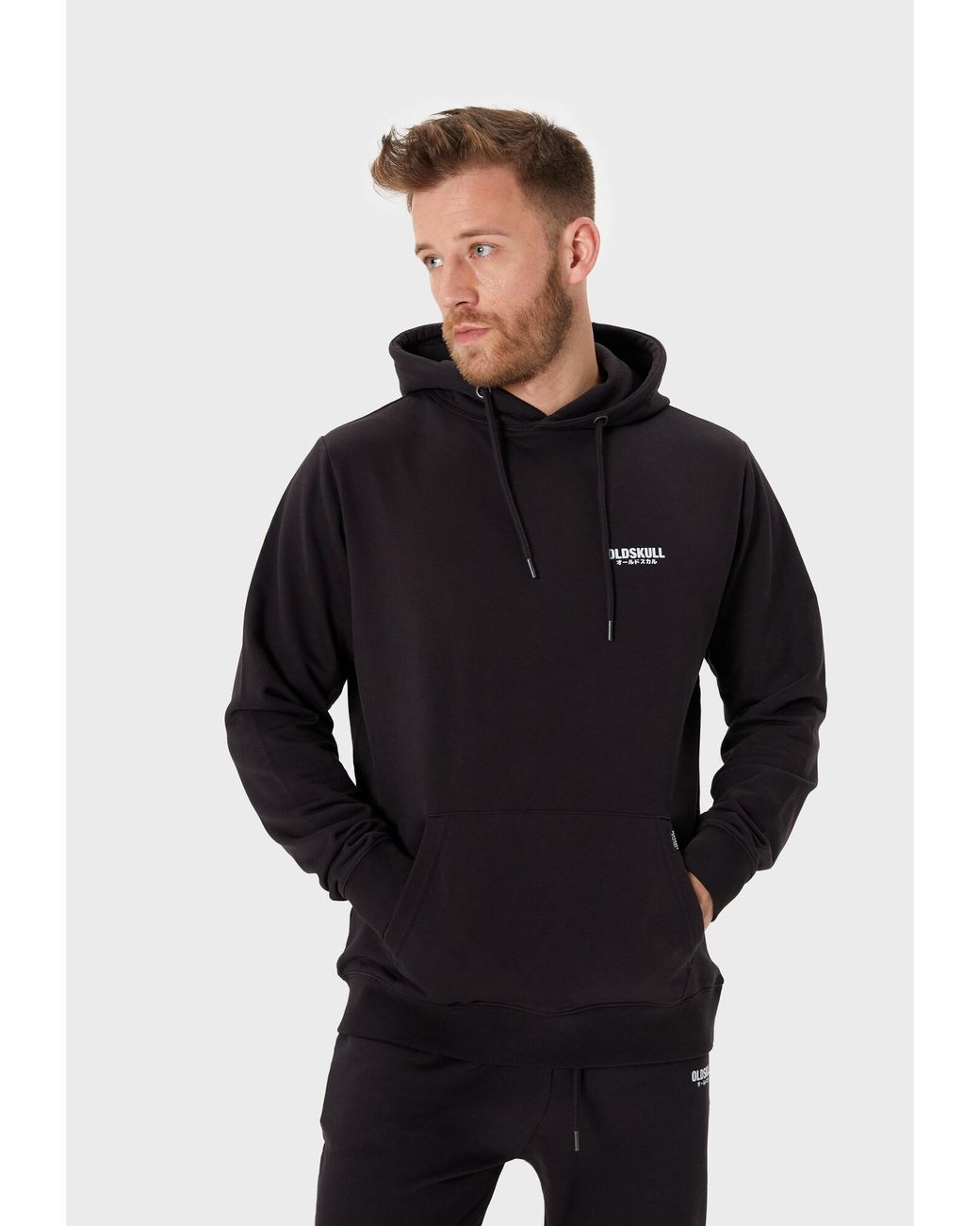 Oldskull Kapuzensweatshirt Basic Osk in Blue für Herren