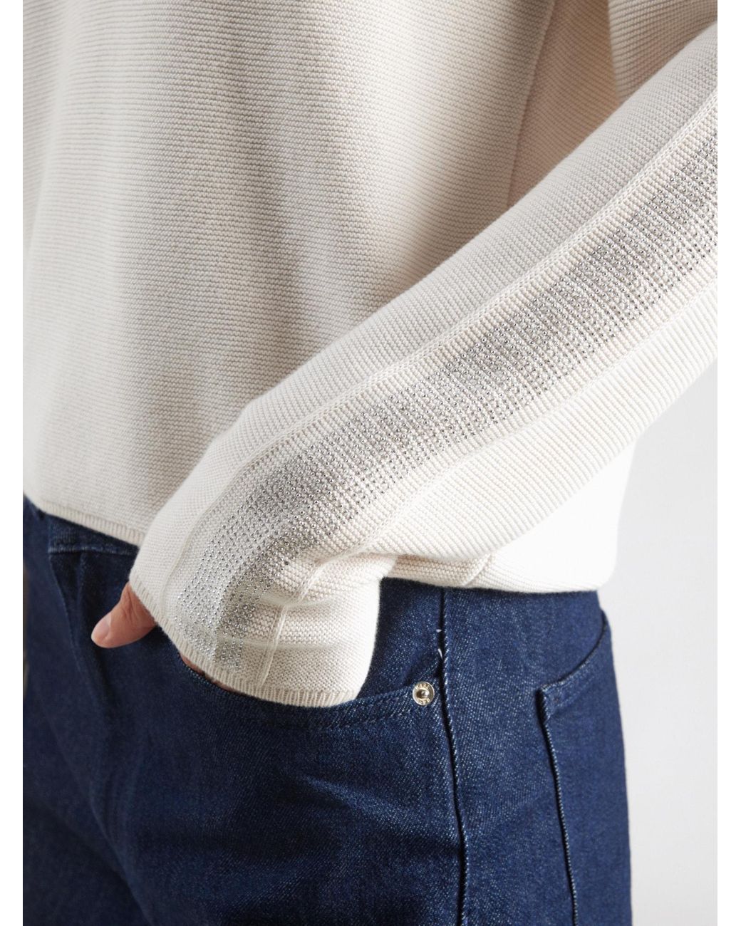 Monari White Pullover