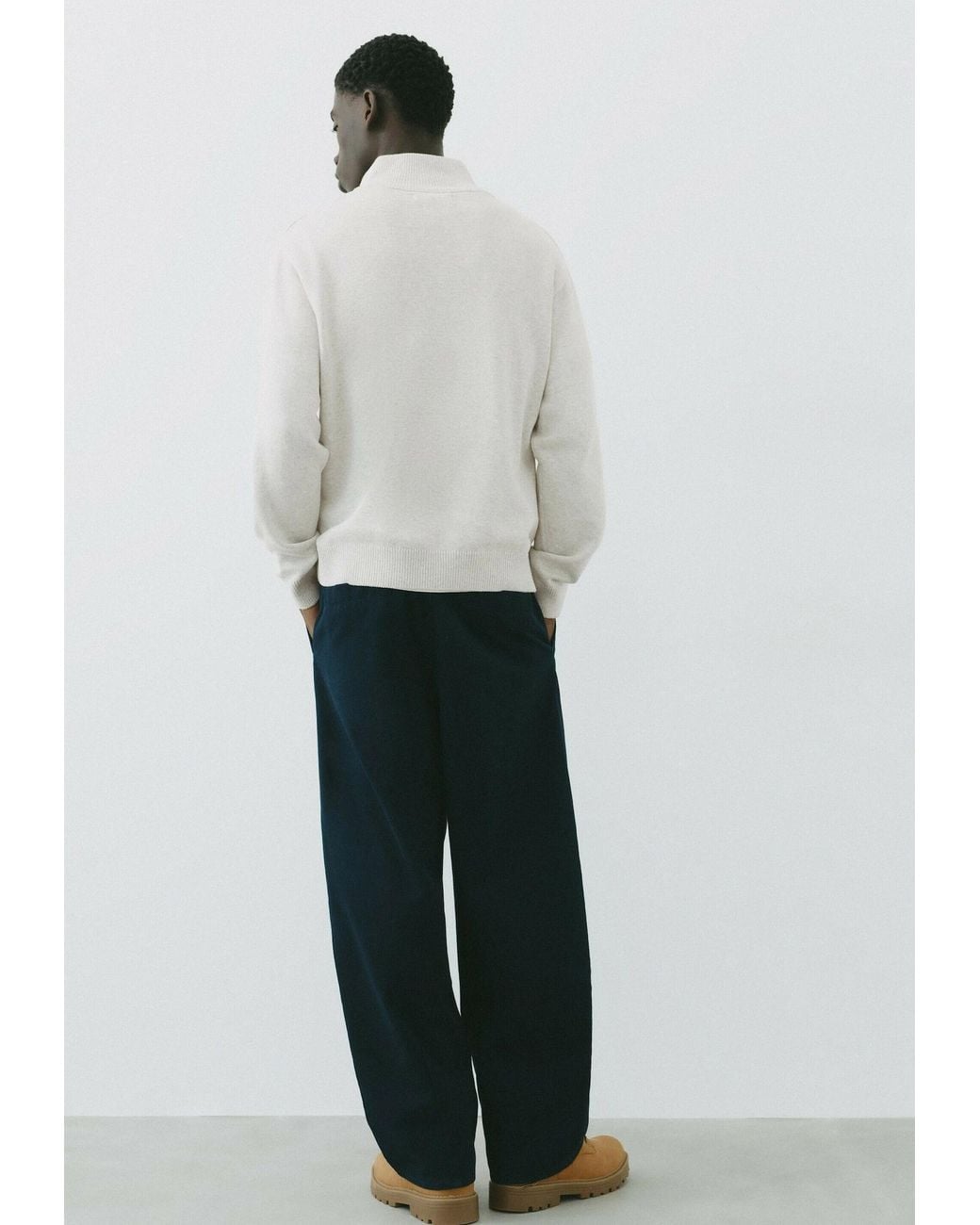 Pull&Bear Pullover in White für Herren