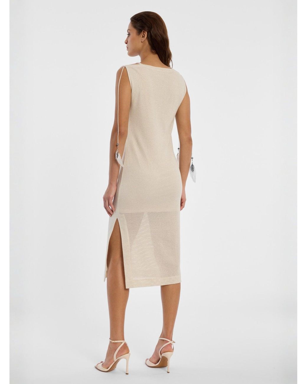 Ana Alcazar White Kleid Danie