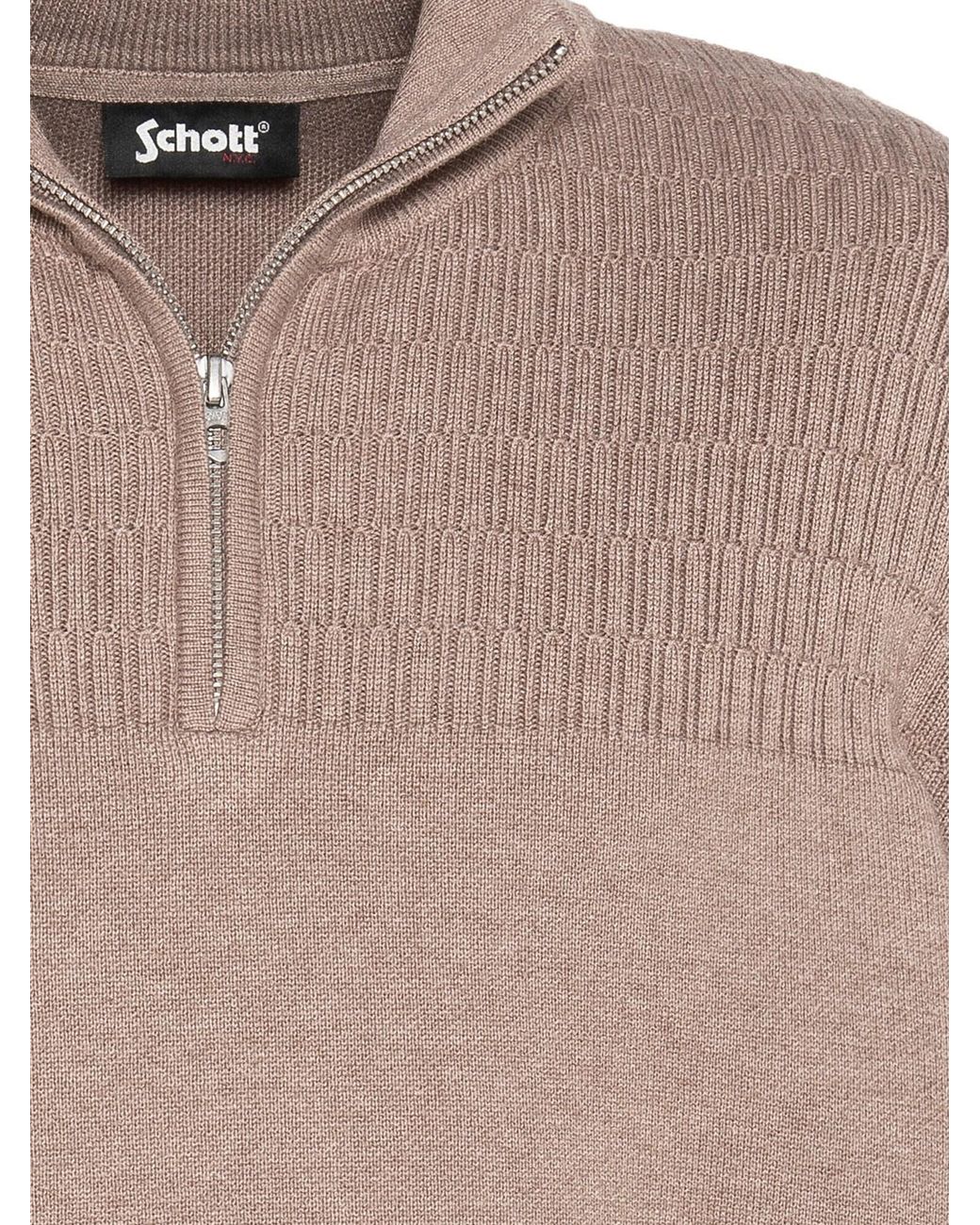 Schott Nyc Pullover in Natural für Herren