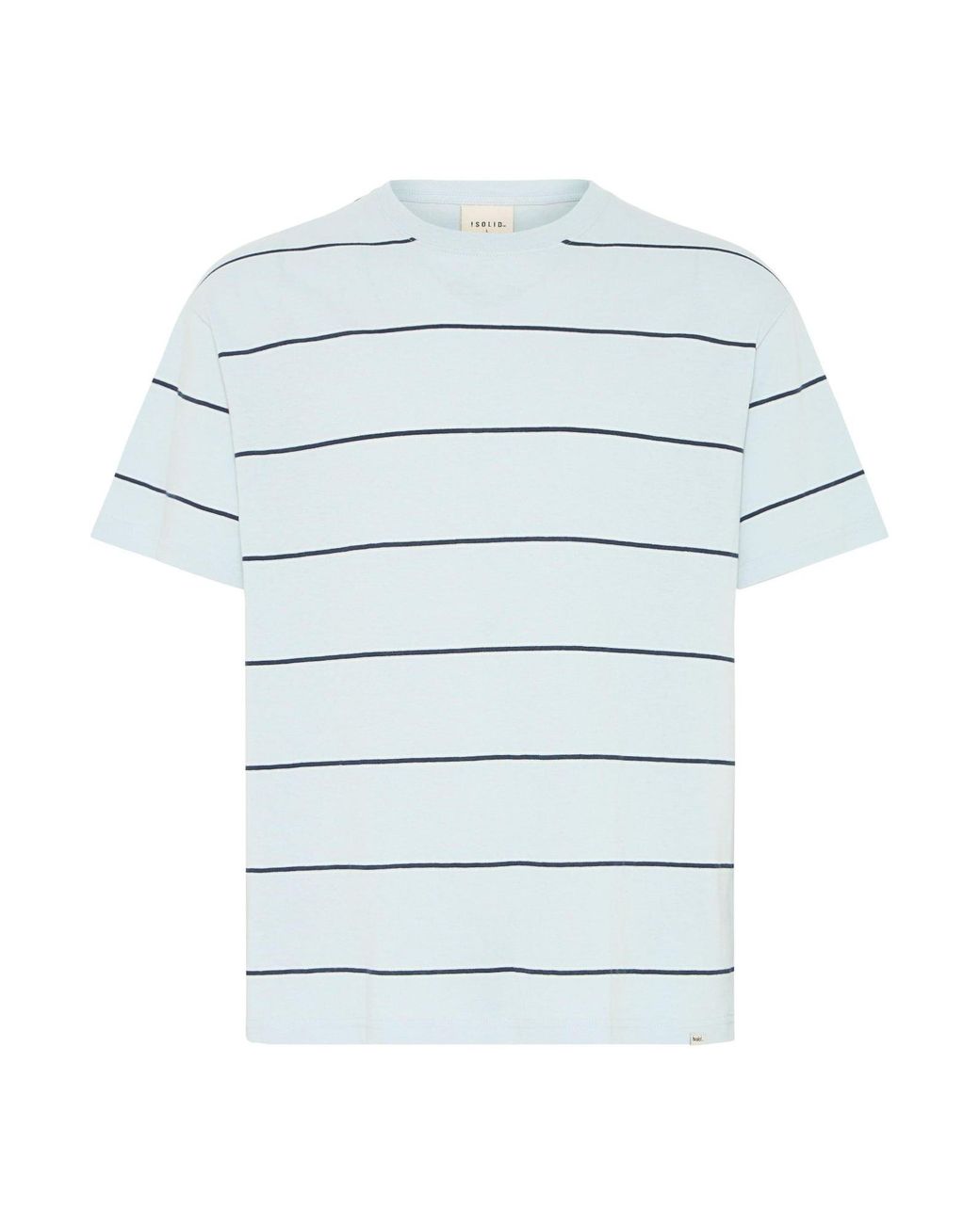 Solid Rundhalsshirt Sdubalt in Blue für Herren