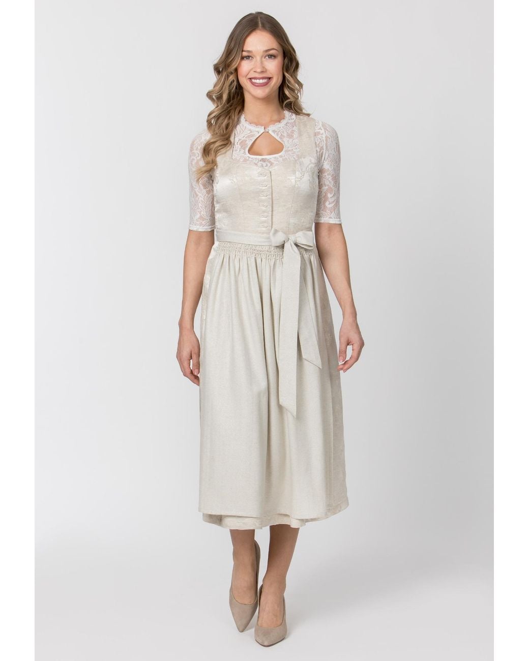 Stockerpoint White Dirndl Roserl
