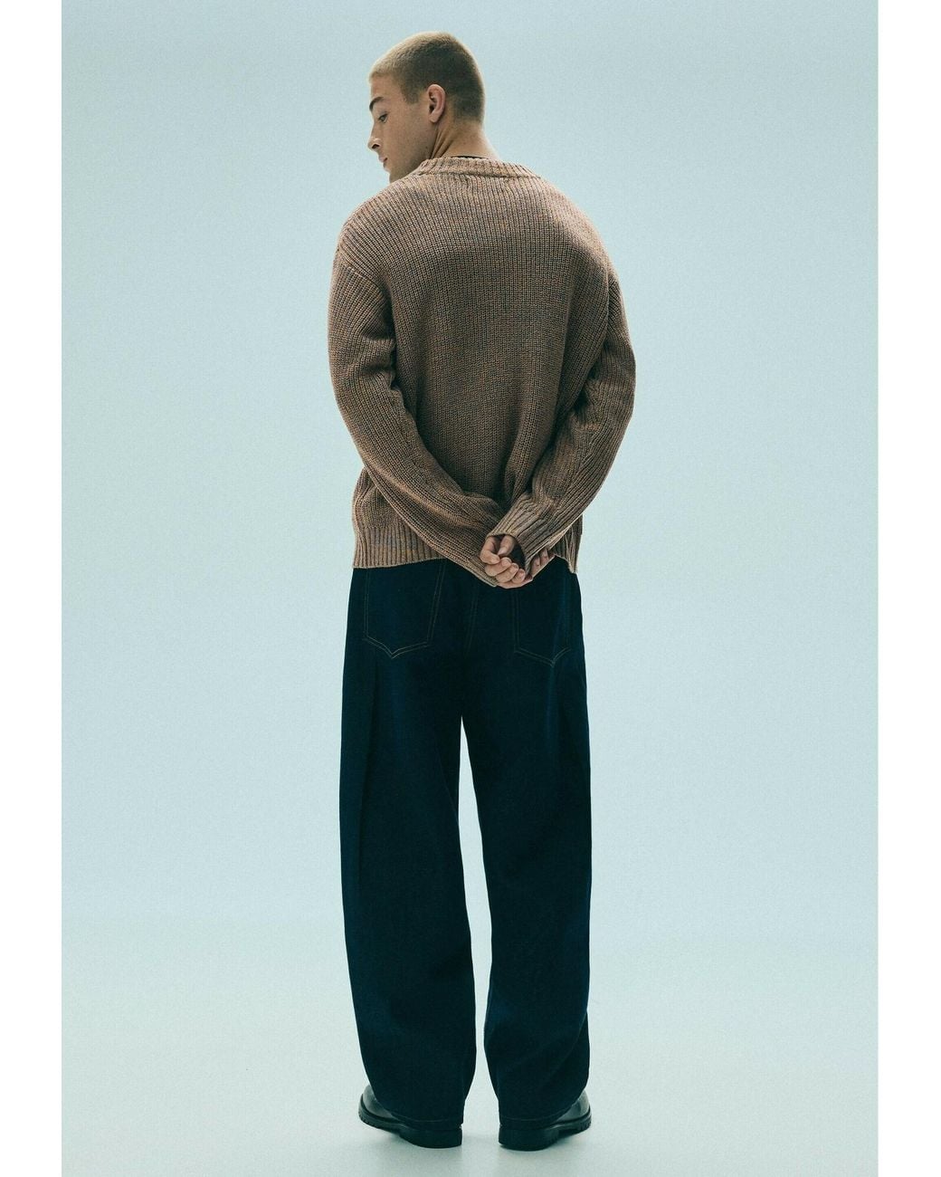 Pull&Bear Pullover Torzales in Natural für Herren